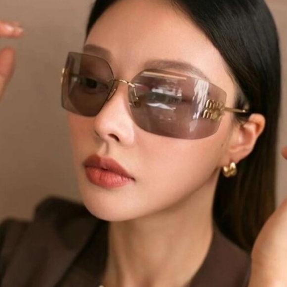 Miu Miu 54ys Violet/Gold Sunglasses - Picture 5 of 9